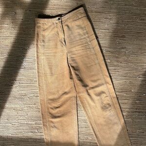 Lemaire Twisted Mini-Corduroy Arc pants - Ochre/Yellow/Tan - Women's 8/10  EU38